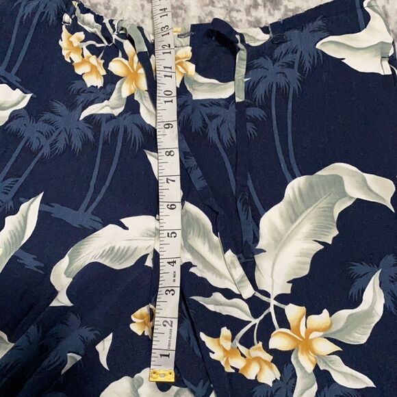 island shores flower print Hawaiian pants size M - Picture 6 of 7